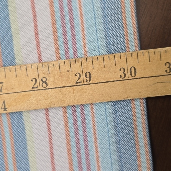 OXFORD Striped Polo Shirt Blue and White  - Blue Haven Sz XL - Picture 4 of 9